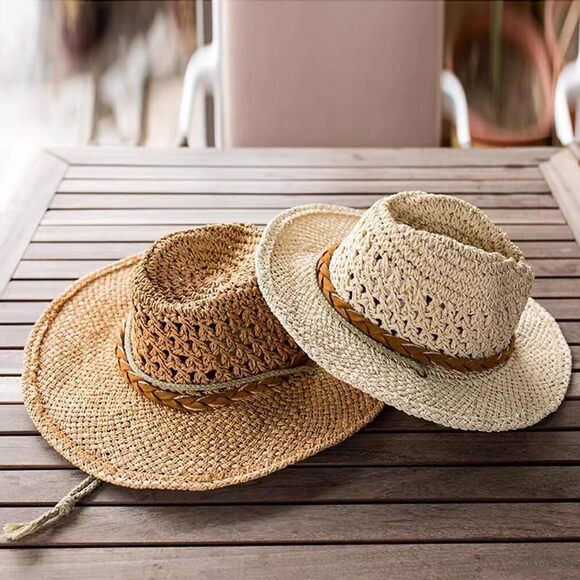 7732 Western Cowboy Hat For Men Women Cowgirl Shapeable Wide Brim Panama main image 5